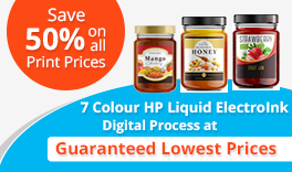 50% off on printed labels