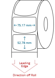 75.17 mm x 52.78 mm Roll Labels