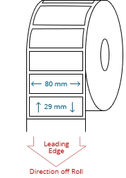 80 mm x 29 mm Roll Labels