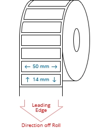 50 mm x 14 mm Roll Labels