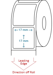 17mm x 17mm Roll Labels