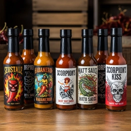 Hot Sauce Bottle Labels