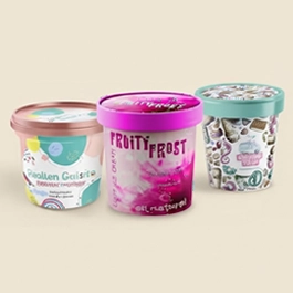 Ice Cream Tub Labels for Deep-Freeze Storage