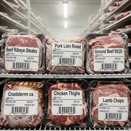 Meat Processing Freezer Labels