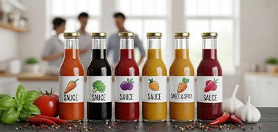Artisan Sauce Bottle Labels 