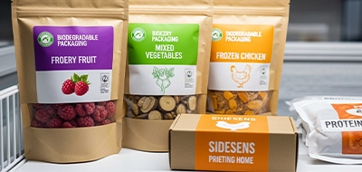 Biodegradable Frozen Product Packaging Labels 