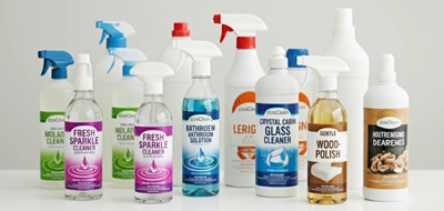 Cleaning Solution Bottle Labels 