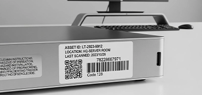 Clear Asset Tracking Labels 