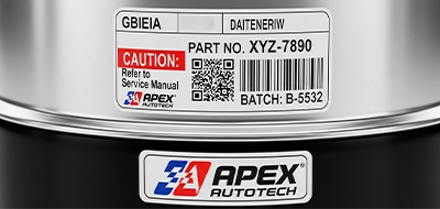 Clear Automotive Part Labels 