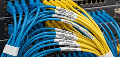 Clear Cable Management Labels 