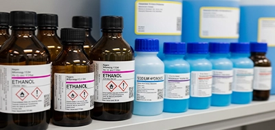 Clear Chemical Storage Labels 