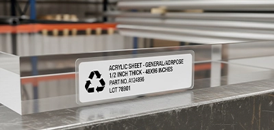 Clear Construction Material Labels 