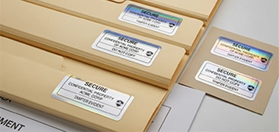 Clear High-Security Document Labels 