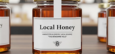 Clear Locally Sourced Product Labels 