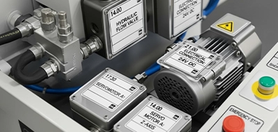 Clear Machinery Part Labels 