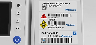 Clear Medical Device Labels 