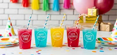 Clear Party Decoration Labels 