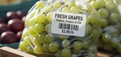 Clear Produce Bag Labels 