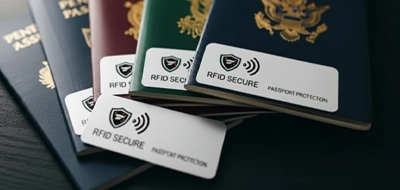 Clear RFID-Blocking Passport Labels 