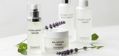 Clear Skincare Product Labels 