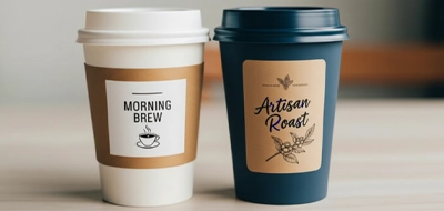 Coffee Cup Labels 