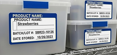 Cold Storage Binder Labels 