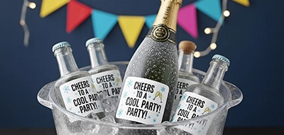 Cold-resistant party labels 