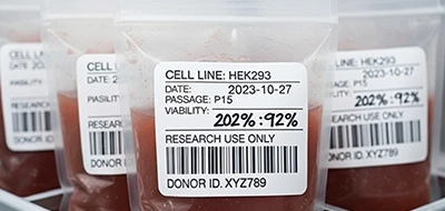 Cryopreservation Bag Labels 