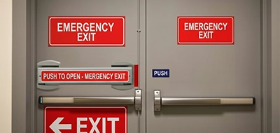 Emergency Exit Signs Labels 