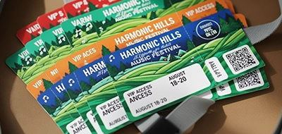 Festival Entry Labels 