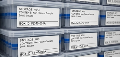 Freezer Box Labels (-80°C) 