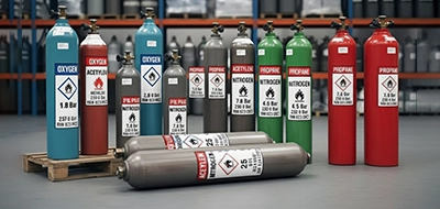 Gas Cylinder Identification Labels 