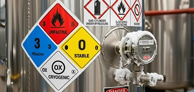 Hazardous Material Warnings for Cryogenic Tanks 