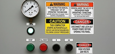 Industrial Equipment Labels 