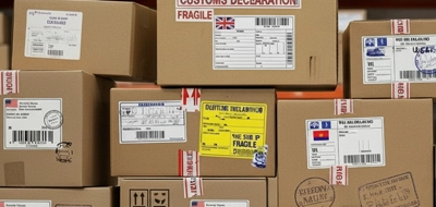 International shipping labels 