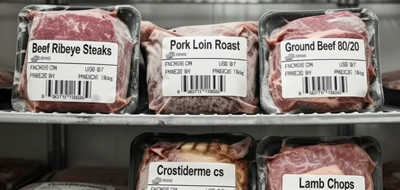 Meat Processing Freezer Labels 