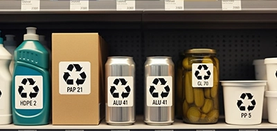 Recyclable Material Labels 