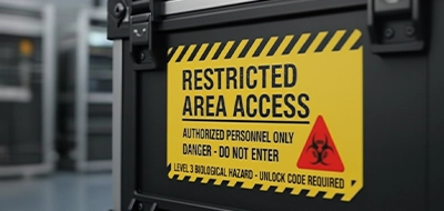 Restricted Area Access Labels 