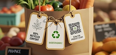 Reusable Grocery Bag Labels 