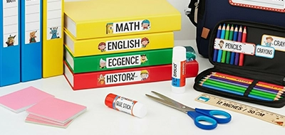 School Supplies Labels 