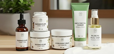 Skincare Product Labels 