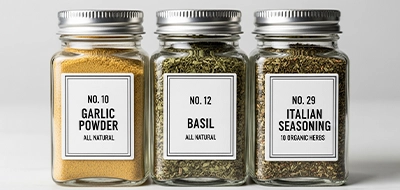 Spice Jar Labels 