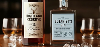 Spirits Bottle Labels 