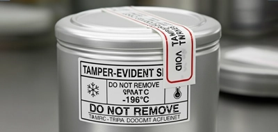 Tamper-Evident Seals Labels for Cryogenic Containers 